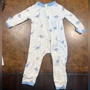 KYTE BABY Zipper romper in Jurassic